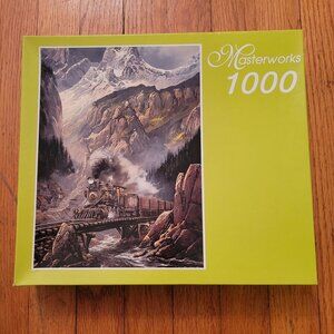 NEW RoseArt 1000 Piece Puzzle Factory Sealed Masterworks Heading Thru The Ozarks